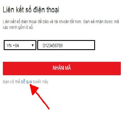 Bạn nhập sđt để xác thực tk