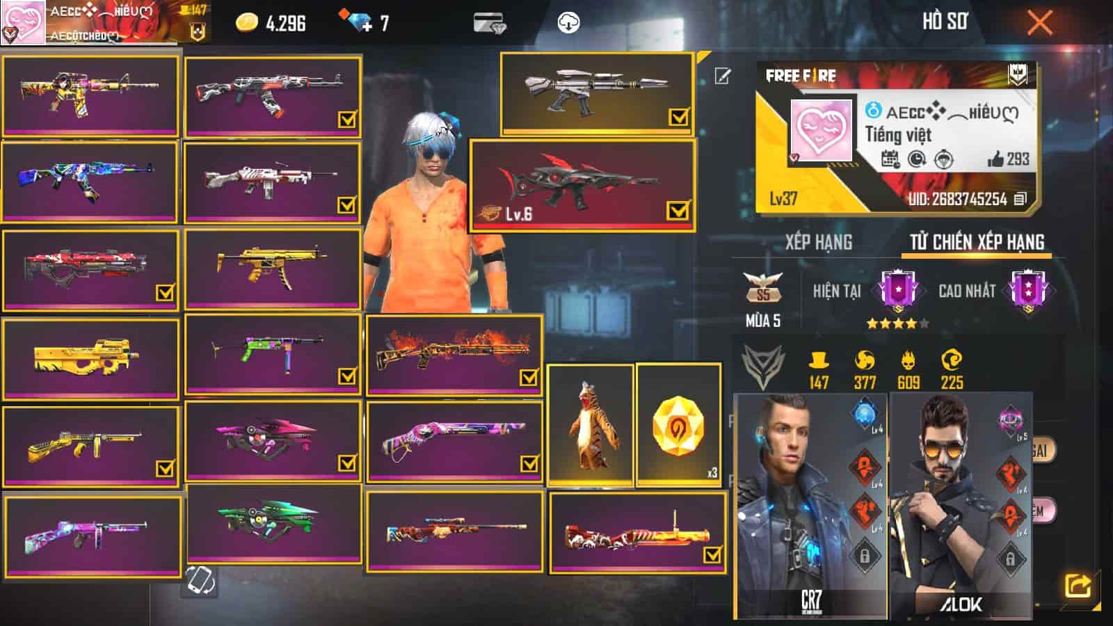 Acc Free Fire Giàu Vip ngon lành