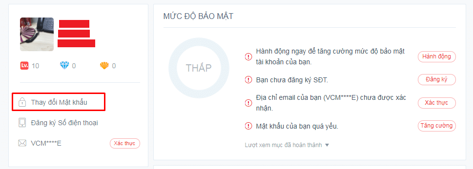 Hình Acc Lq Trắng Thông Tin