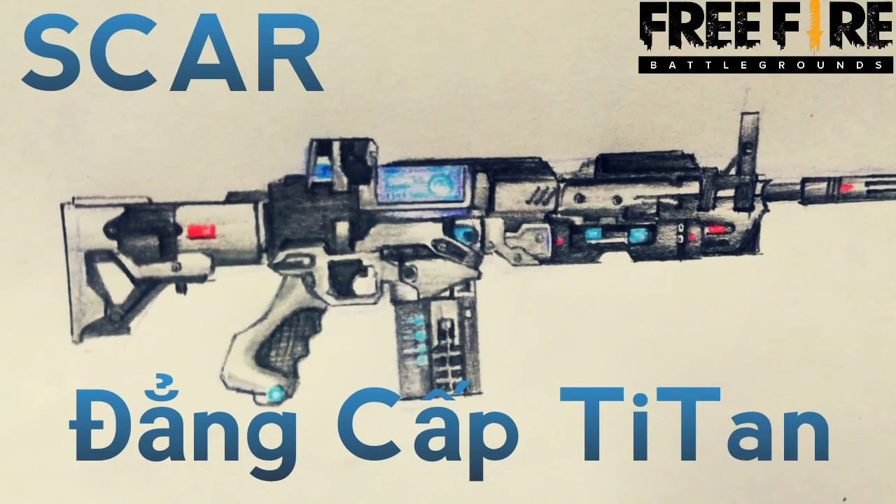 Hình Súng FF SCAR đẳng cấp Titan cực xịn