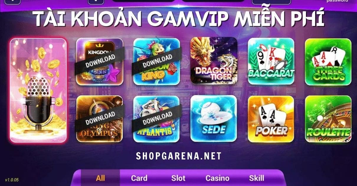 Tai Khoan Gamvip Mien Phi