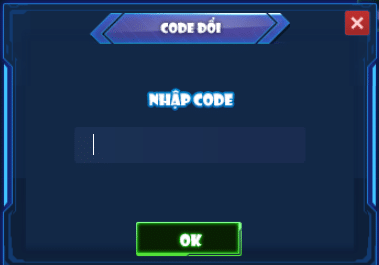 Nhập Giftcode bạn đang sở hữu vào ô trống và nhấn OK