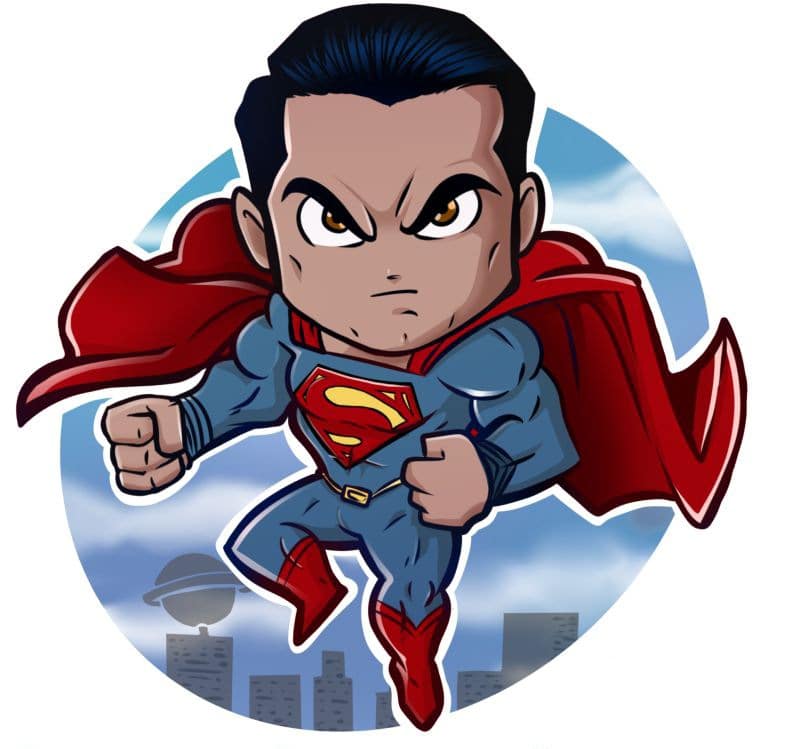 Avatar Superman chibi đẹp nhất