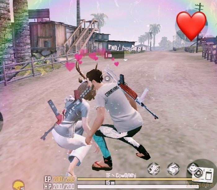 Hình Free Fire cặp đôi yêu nhau lãng mạn