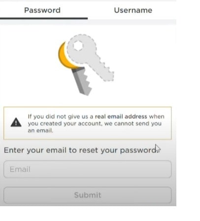 Nhập email và chọn submit