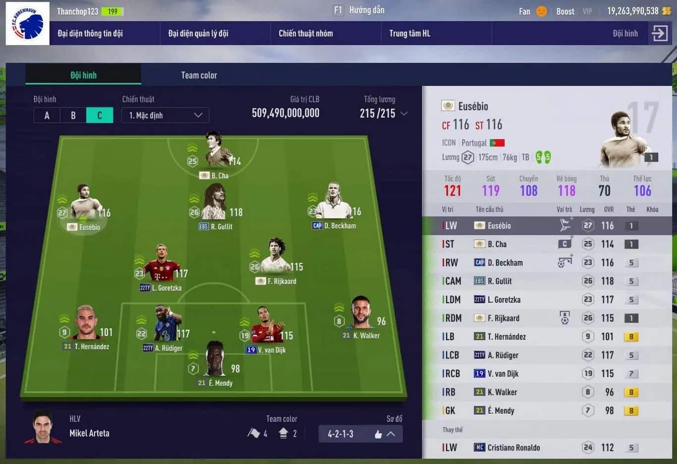 Những hình ACC Fifa VIP siêu khủng