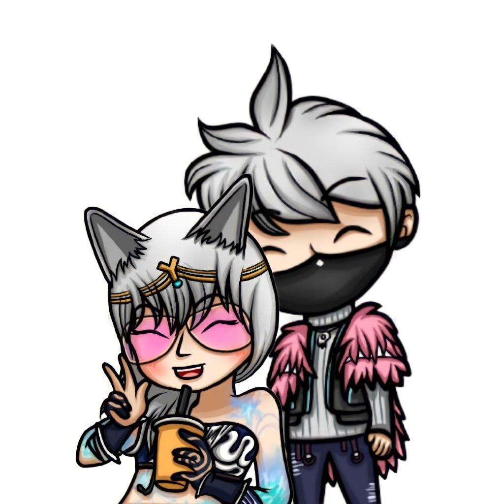 Hình Vẽ FF Cặp Đôi Chibi