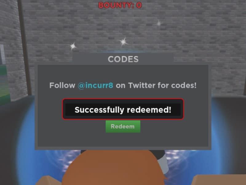 Hoàn tất nhập giftcode Project New World Roblox