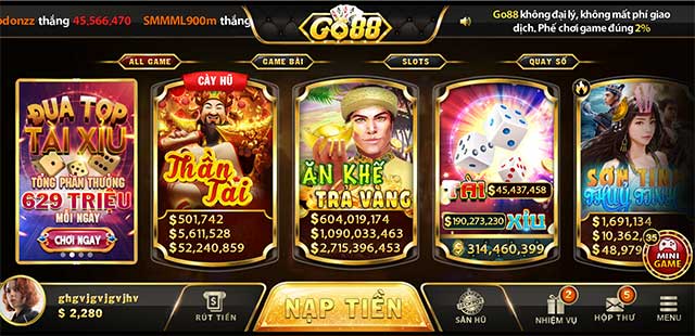 Go88 không thiếu những chuỗi sự kiện tặng mã code khởi nghiệp cho tân thủ.
