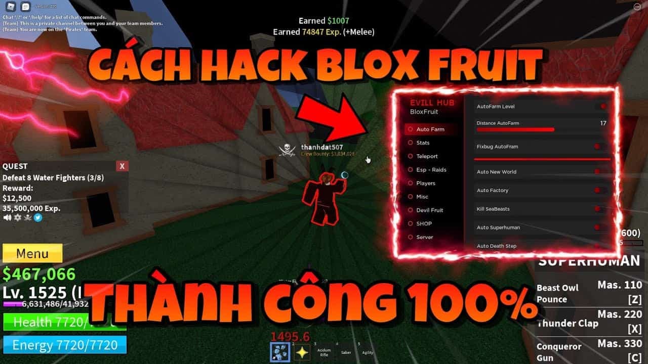 Cách Hack Leopard Blox Fruit