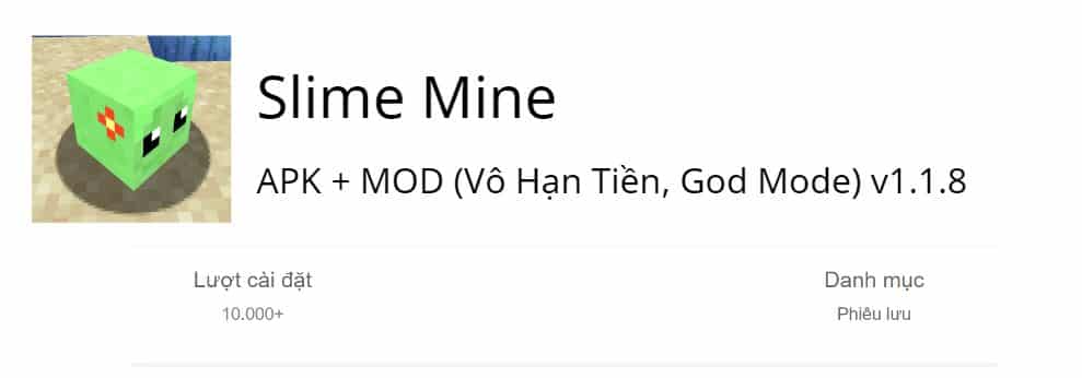 Slime Mine Mod v1.1.8