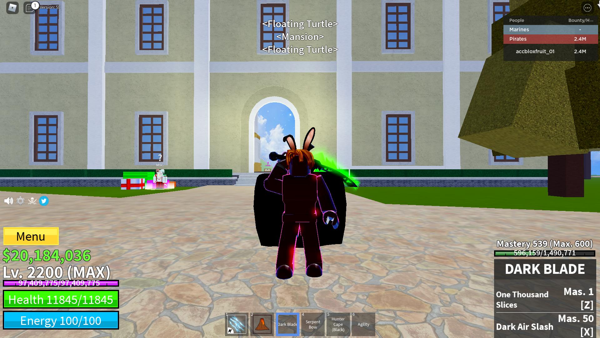 Ảnh acc blox fruit lv 2300 có yoru