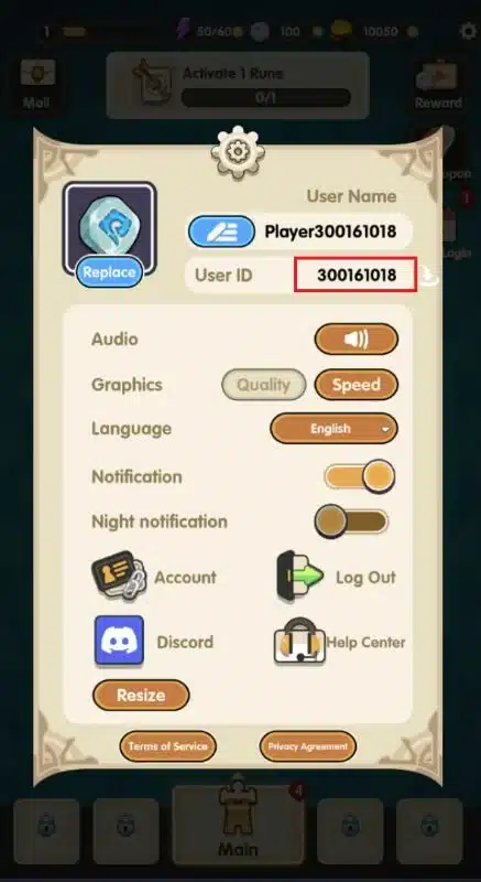 Hãy copy User ID của bạn.