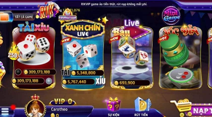 Ảnh tài xỉu rikvip mới nhất