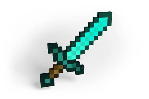 Hình kiếm kim cương Minecraft ngầu độc đáo