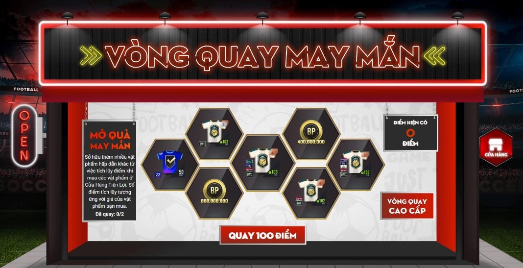 Vòng Quay May Mắn Tại Cửa Hàng FO4