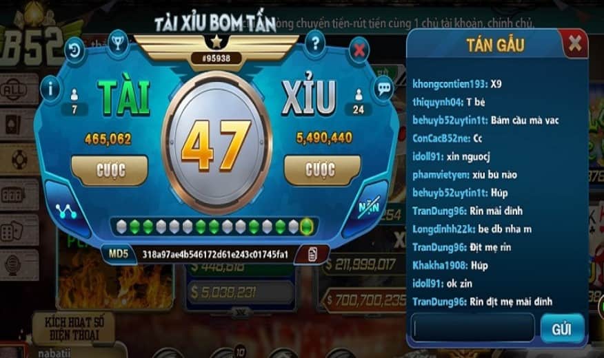 chia sẻ bạn hình thua tài xỉu b52