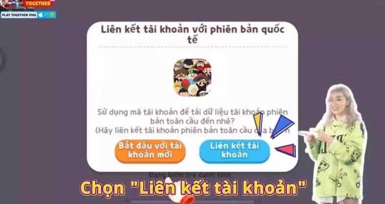 Chon Lien ket tai khoan