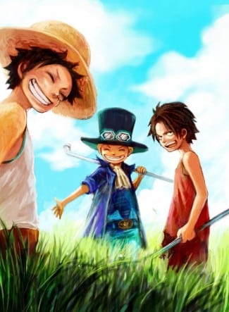 Hình Ace Sabo Luffy Lúc Nhỏ Đẹp