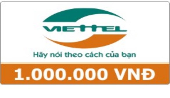 Hình ảnh thẻ cào viettel 1 triệu mới nhất