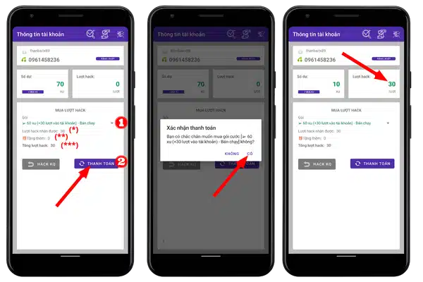 Mua thêm lượt khuyến mãi tại tool game vip