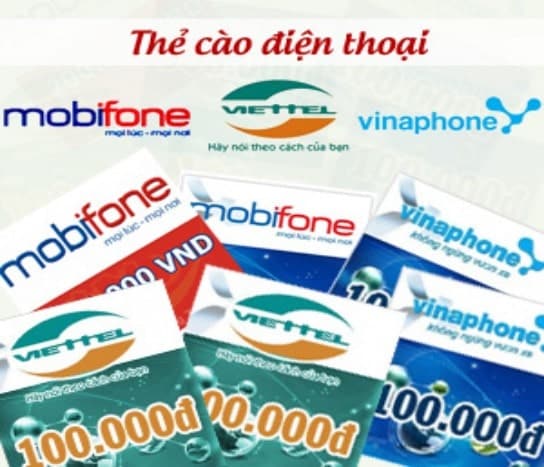 Những cách mua thẻ cào