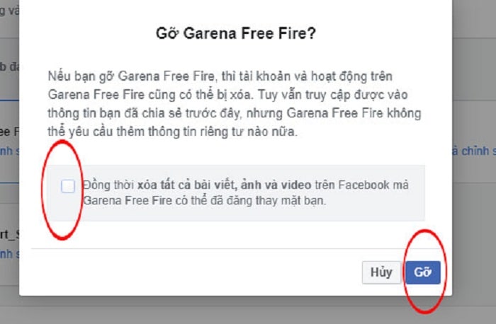 Xóa tài khoản Game Free Fire liên kết với số điện thoại