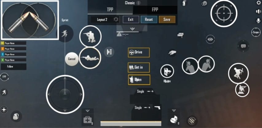 Cách Setting 5 Ngón Pubg