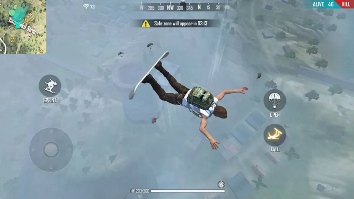 Hạ cánh đúng đắn trong Free Fire