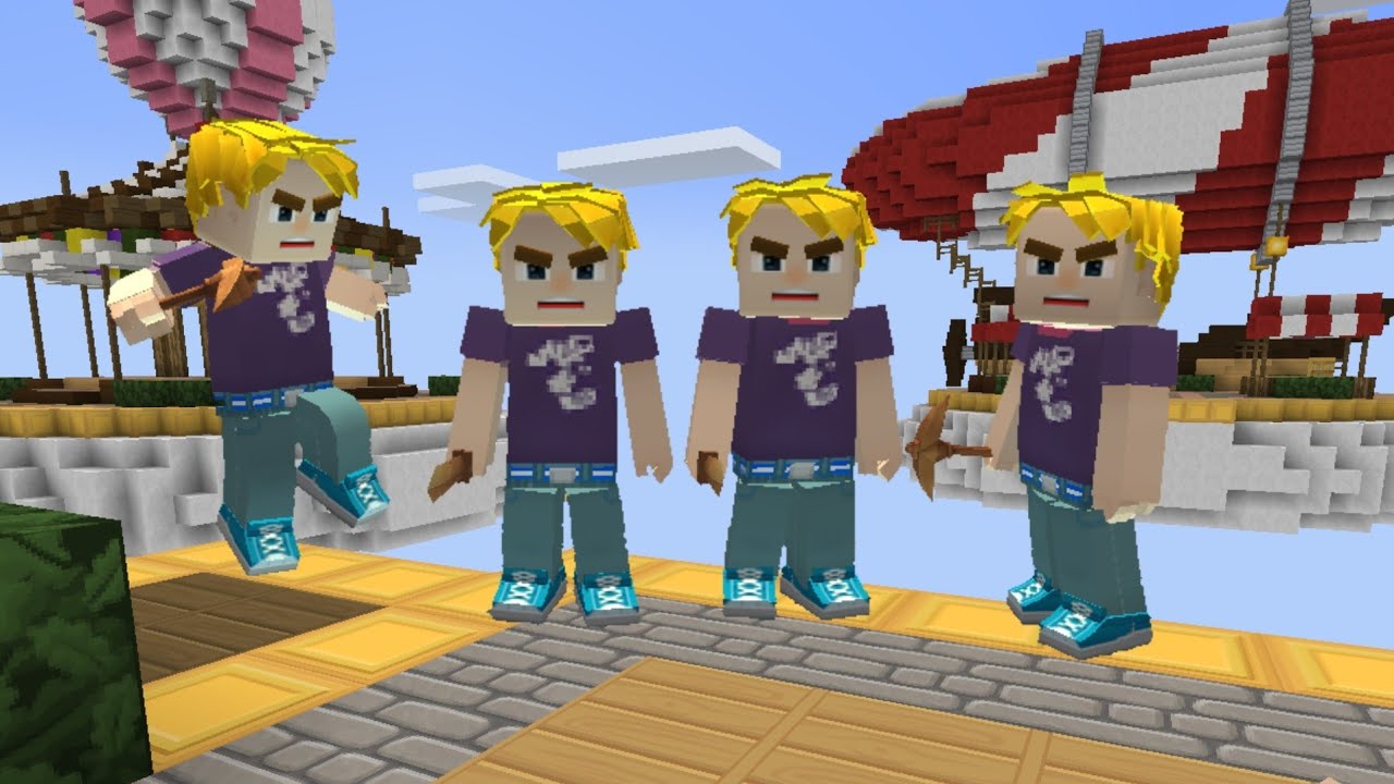Hình Noob Blockman Go ấn tượng