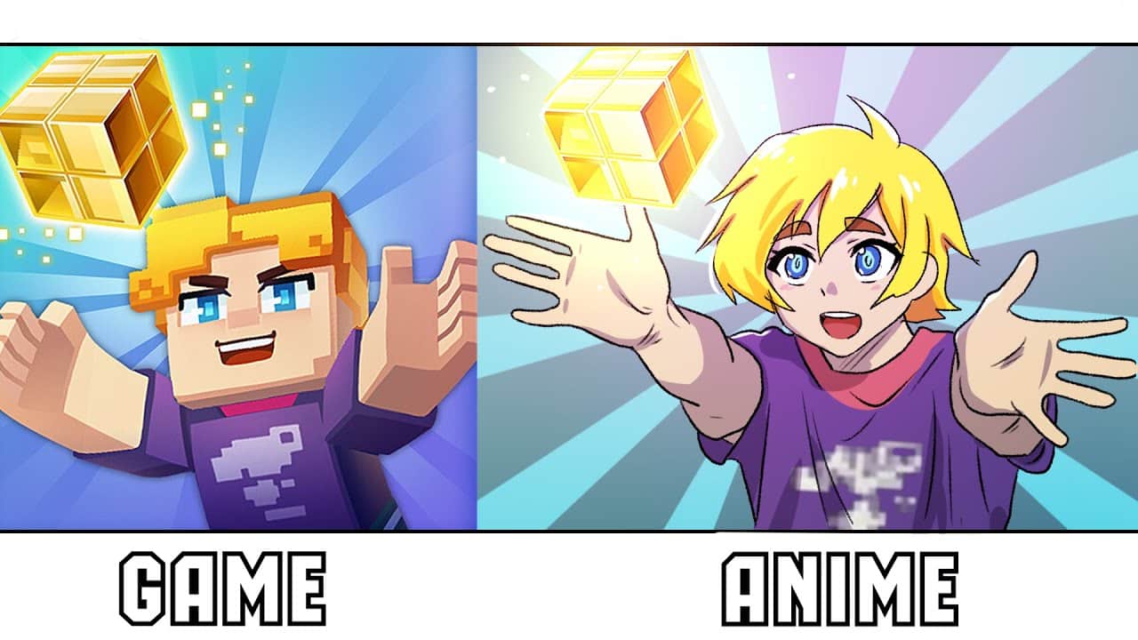 Hình anime Blockman Go ấn tượng