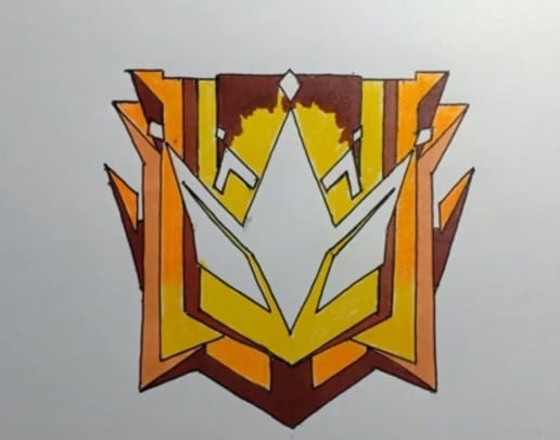 Logo Đại Kiện Tướng Free Fire hình vẽ