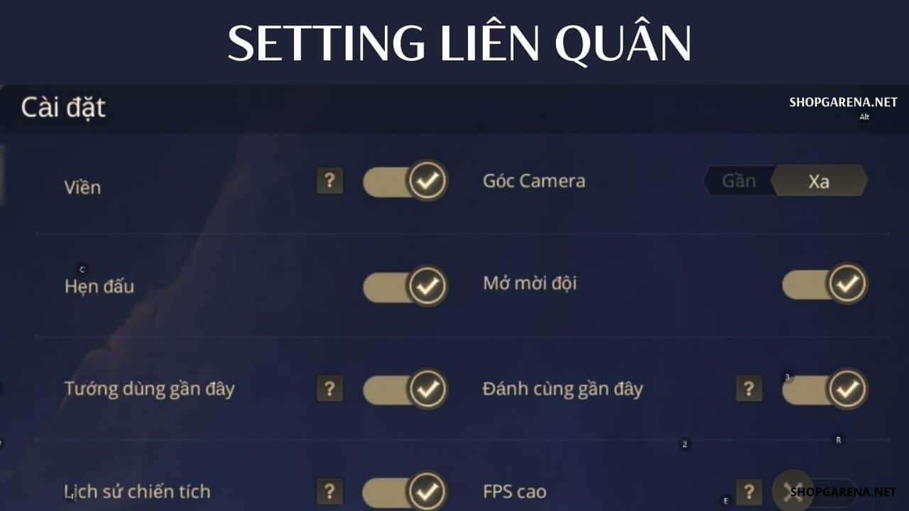 Setting Lien Quan