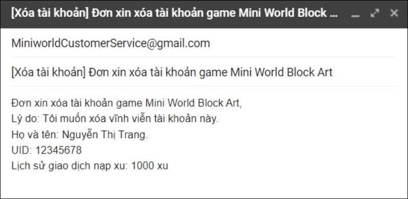 soạn email theo yêu cầu