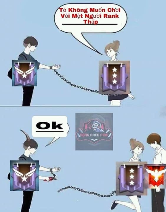 Ảnh chế meme Free Fire rác hài