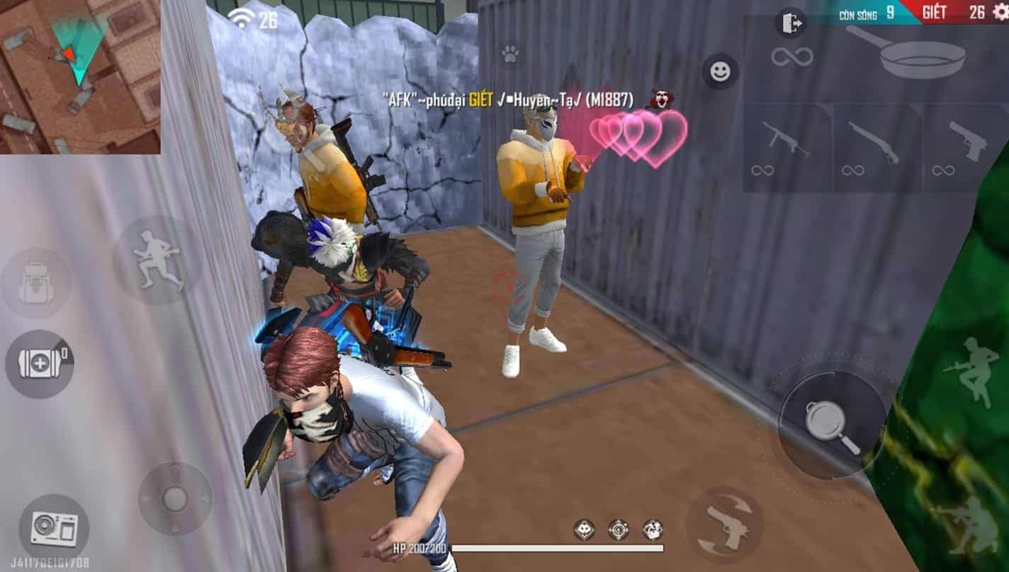 Hình ảnh Free Fire team 4 người