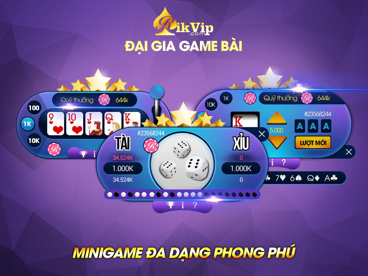Các tựa game nổi bật tại Rikvip