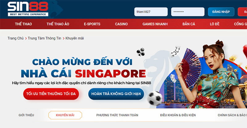 Tổng quan về nhà cái Sin88
