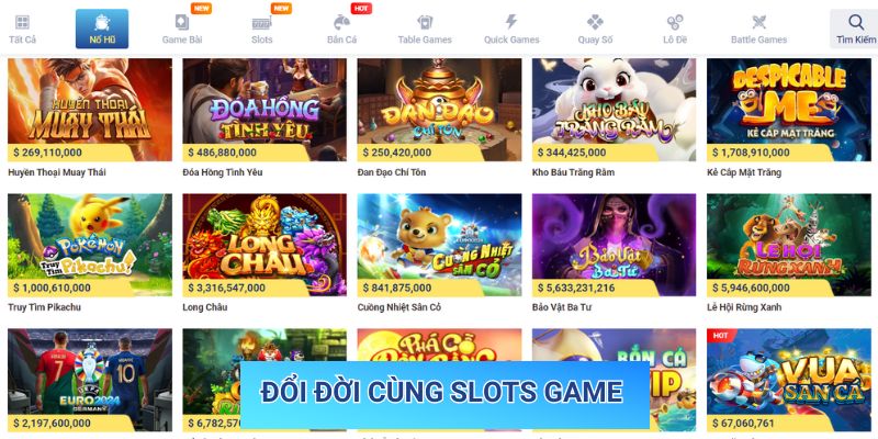 Đổi đời cùng slots game