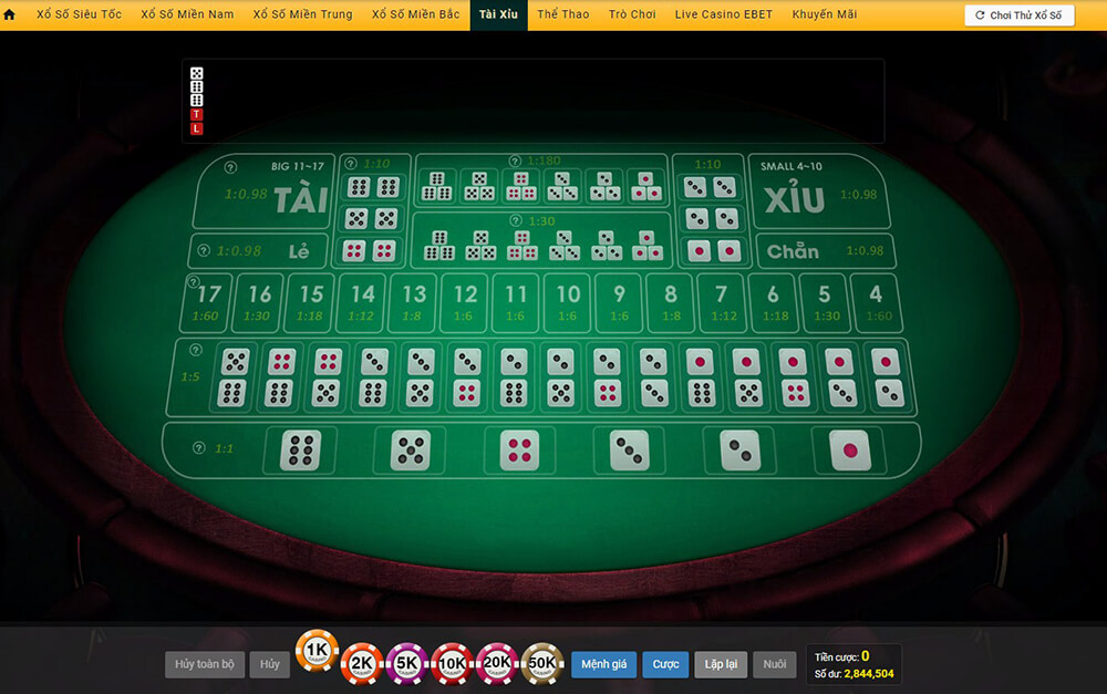 chơi tài xỉu trên loto188