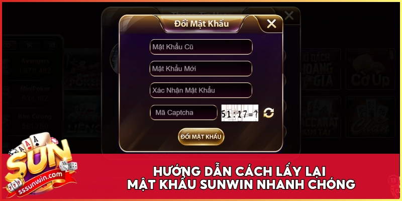 Hướng dẫn cách lấy lại mật khẩu Sunwin nhanh chóng