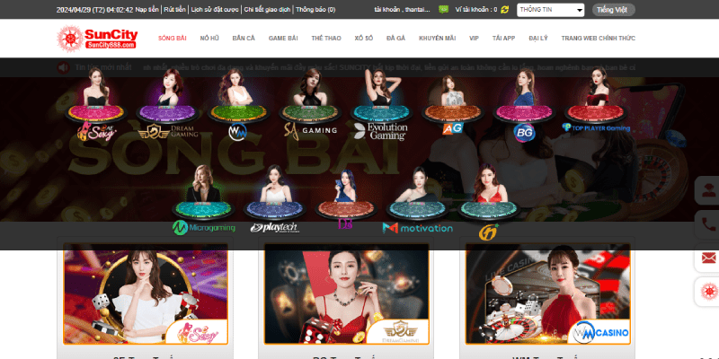 TRANG CHỦ Kho tàng game cá cược đồ sộ tại Nhà cái Suncity