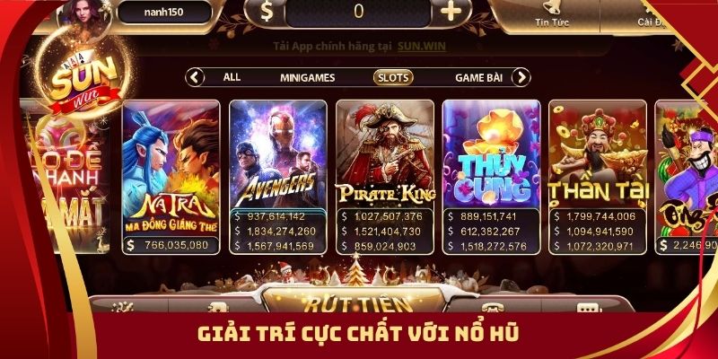 Giải trí cực chất với nổ hũ