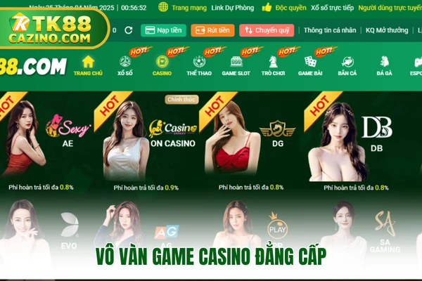 Trang chủ 4 Vô vàn game casino đẳng cấp