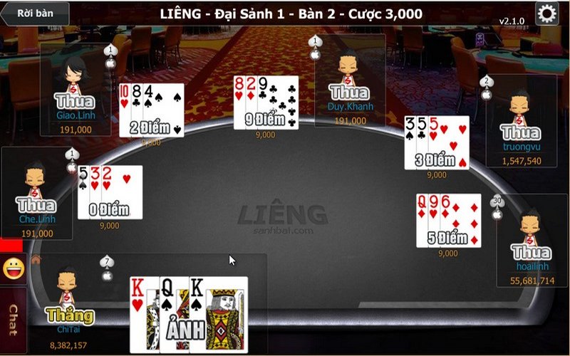 Chơi Đánh Bài Liêng Online 