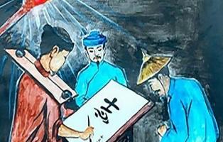 Bài văn phân tích cảnh cho chữ trong 