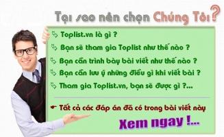 Câu hỏi thường gặp khi tham gia Toplist.vn
