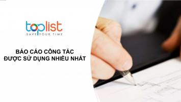 Mẫu báo cáo công tác được sử dụng nhiều nhất hiện nay