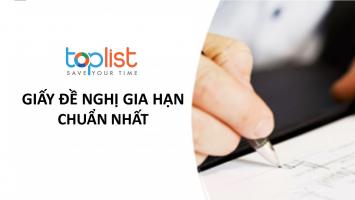 Mẫu đề nghị gia hạn chính xác nhất hiện nay
