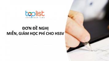Mẫu đơn đề nghị miễn, giảm học phí cho học sinh, sinh viên chuẩn nhất